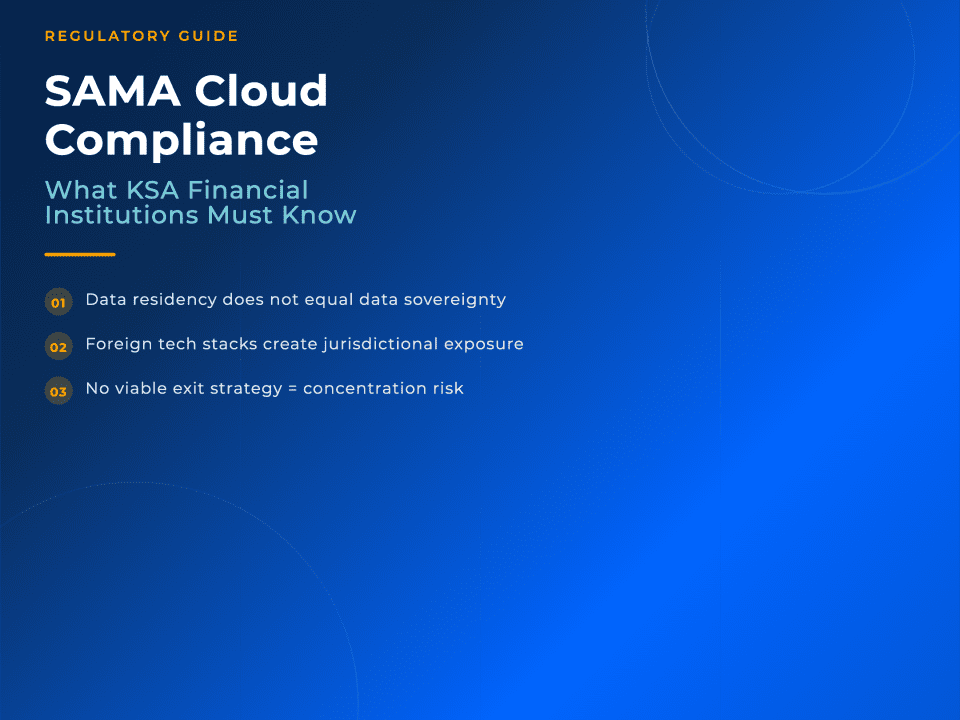 SAMA Cloud Framework Compliance Guide for KSA Financial Institutions